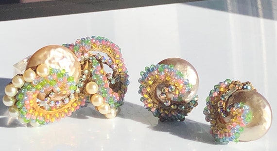 Exquisite Frank Hess old MIRIAM HASKELL Swirl Set… - image 7