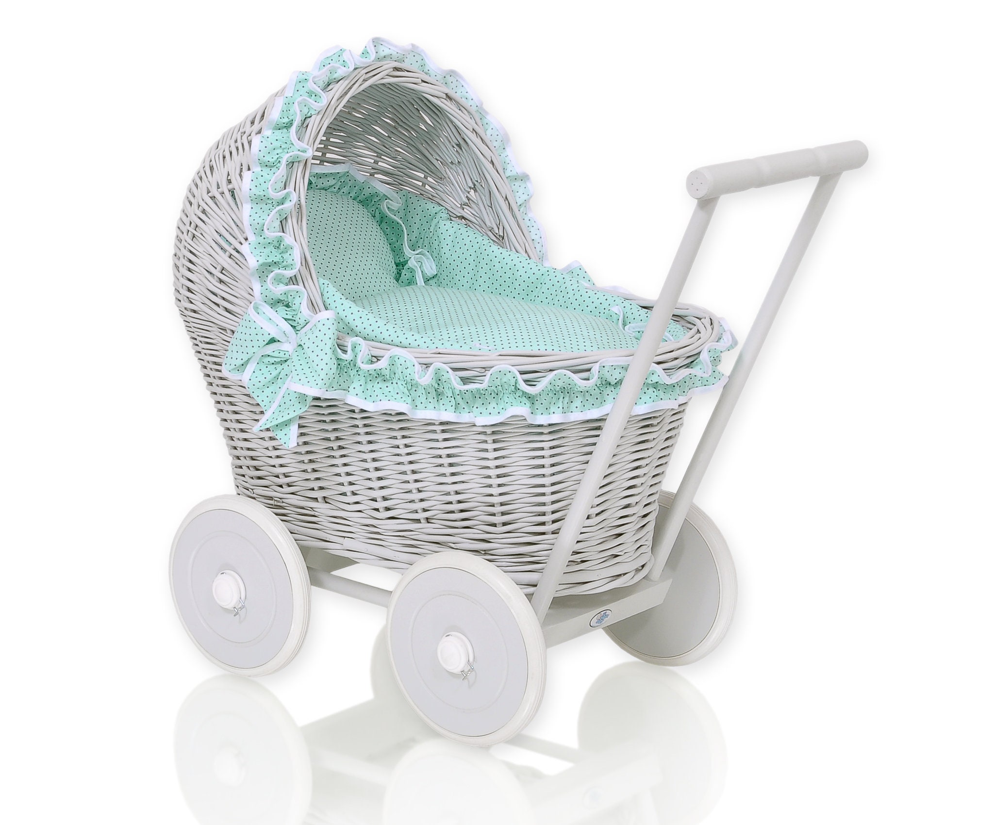 Premium LIGHT GREY Dolls Pram with Bedding Included Dolls Etsy