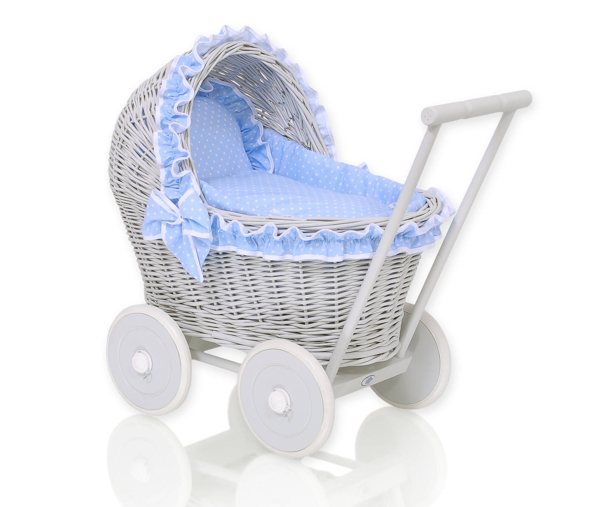 Premium LIGHT GREY Dolls Pram with Bedding Included Dolls Etsy