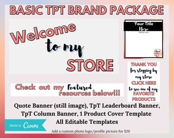 Basic Teachers Pay Teachers Brand Package