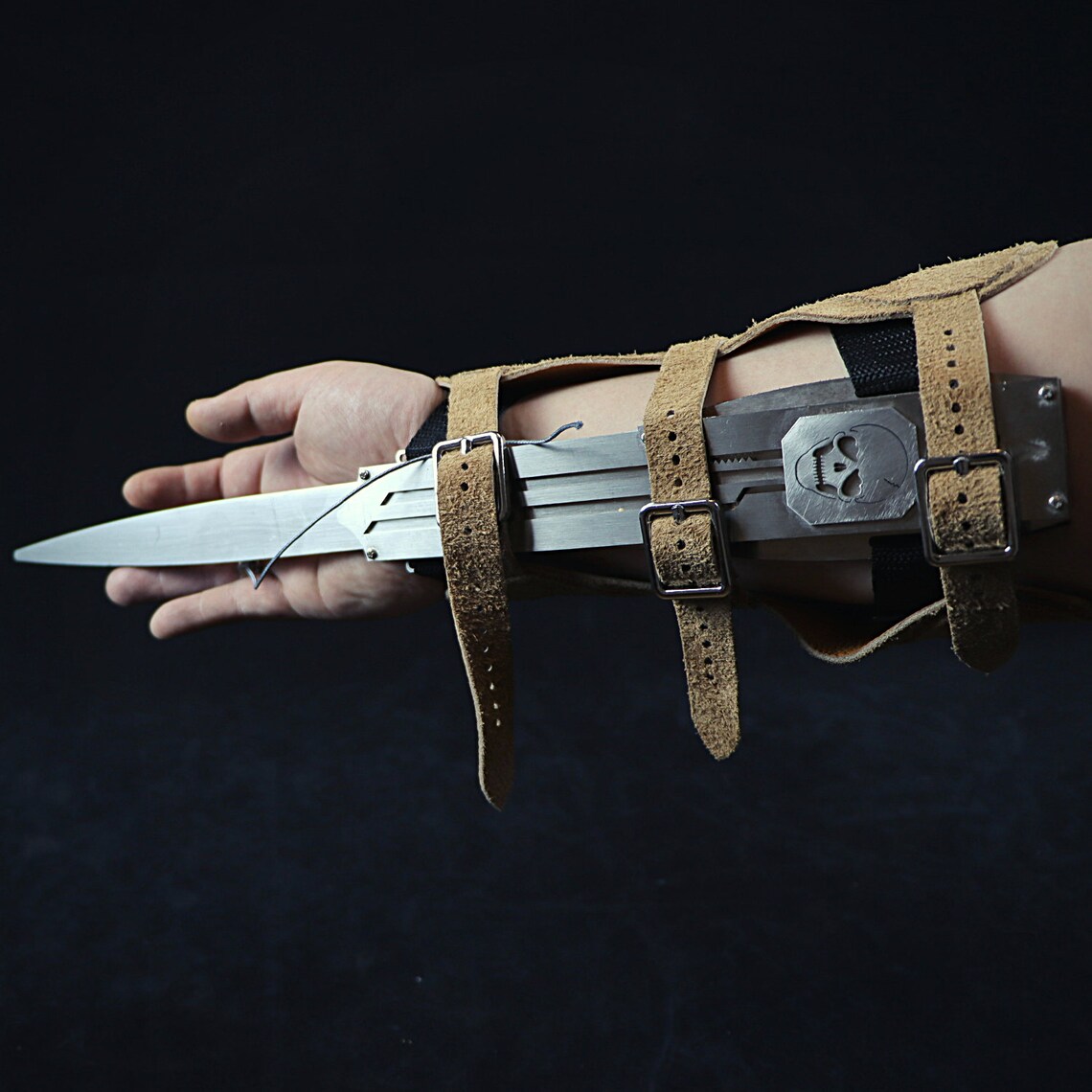 Standard Full metal&steel Hidden Blade Dual action Ring Etsy