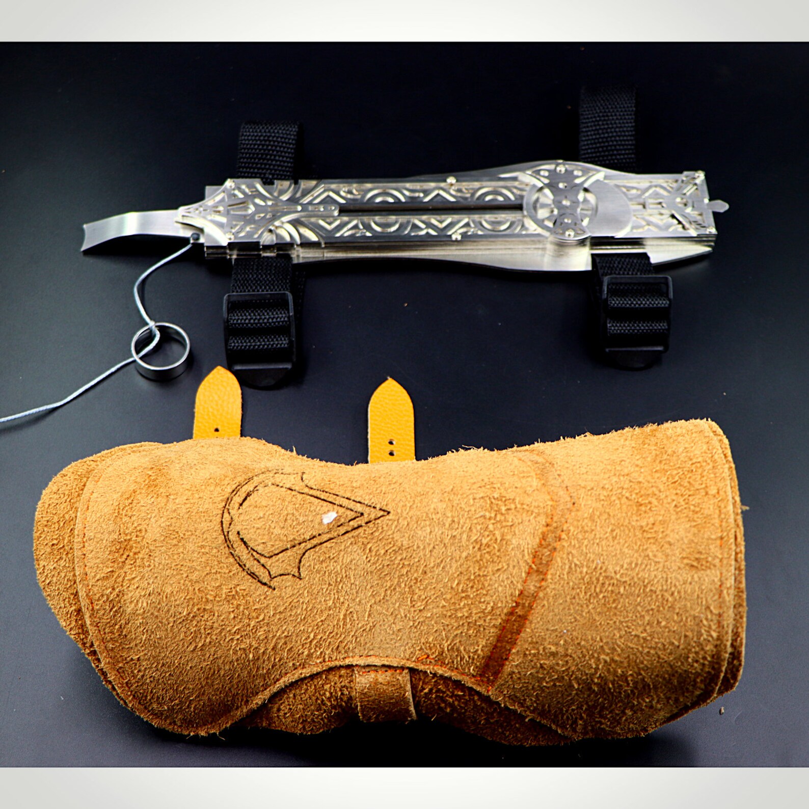 Standard Full metal&steel Hidden Blade Dual action Ring Etsy