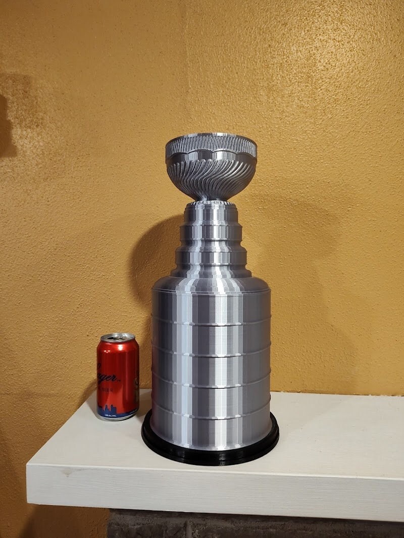 Stanley Cup Trophy Replica Shiny Silver -3D Printed Hockey Championship Party Decoration Free Shipping