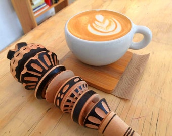 Mexican molinillo. Chocolate molinillo. Mexican wood. Chocolate whisk. Handmade. Wholesale available.