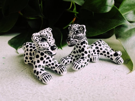 Beautiful Jaguars From Chiapas. Beautiful Figurines Made in Mexico