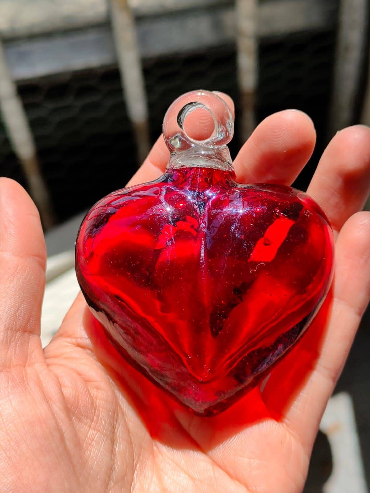 CADORO - Pisapapeles (diseño De Corazón Rojo, Hecho A Mano), Diseño De Murano