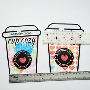 Printable Cup Cozy Template, PDF Download Cup Sleeve Template ...
