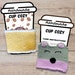 Printable Cup Cozy Template, PDF Download Coffee Sleeve Template ...