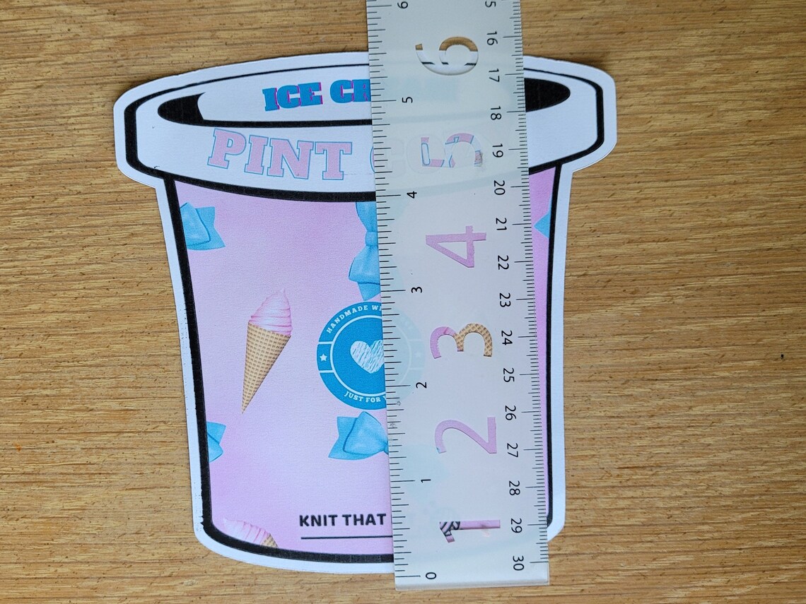 Printable Template for Ice Cream Pint Cozies PDF/PNG Download Etsy