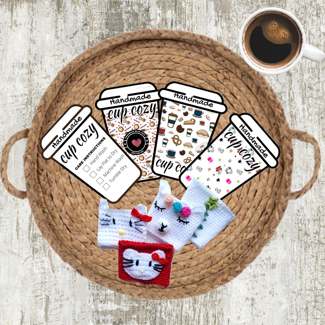 Printable Cup Cozy Template, PDF Download Cup Sleeve Template ...