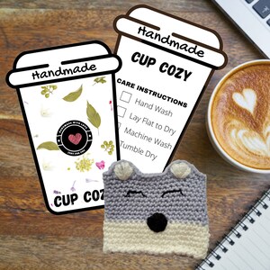 Printable Cup Cozy Template, PDF Download Cup Sleeve Template ...
