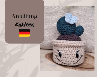 crochet pattern cacti Ella & Toni; German version; to crochet