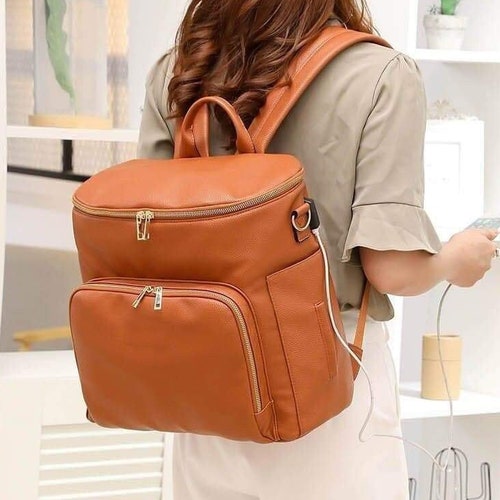 Best Diaper Bag Backpack Leather Moms & Dads Diaper Bag for Etsy