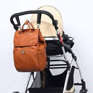 Best Diaper Bag Backpack, Leather Moms & Dads Diaper Bag for Baby Shower Gift