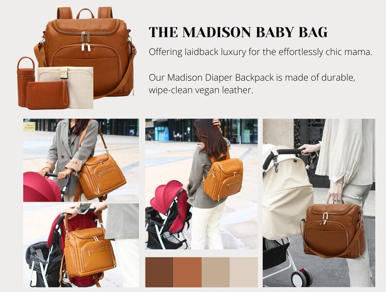 Best Diaper Bag Backpack Leather Moms & Dads Diaper Bag for Etsy