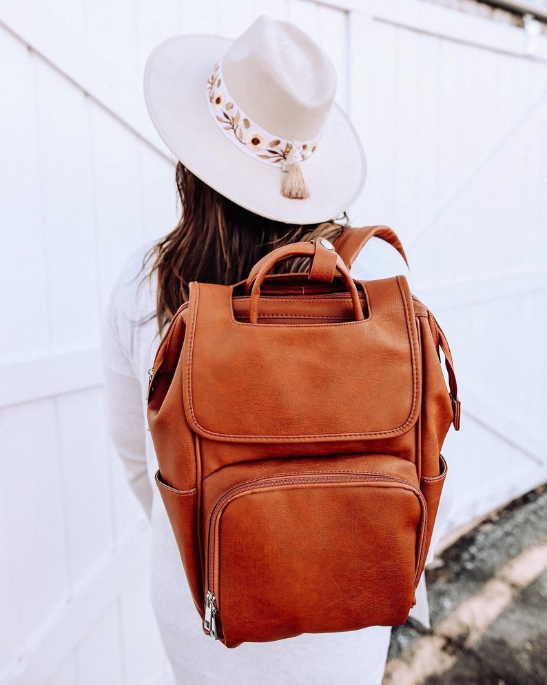 Best Diaper Bag Backpack Leather Moms & Dads Diaper Bag for Etsy