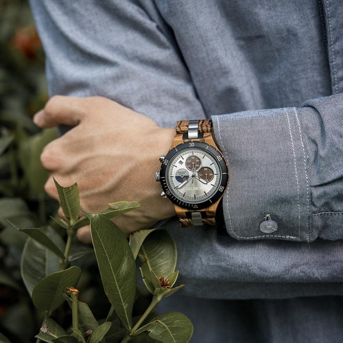 ENGRAVED WATCH MEN | Personalized Wood Watch shops For Boyfriend | 1st Anniversary Gift For Husband | Groomsmen Gift | Wooden Watches