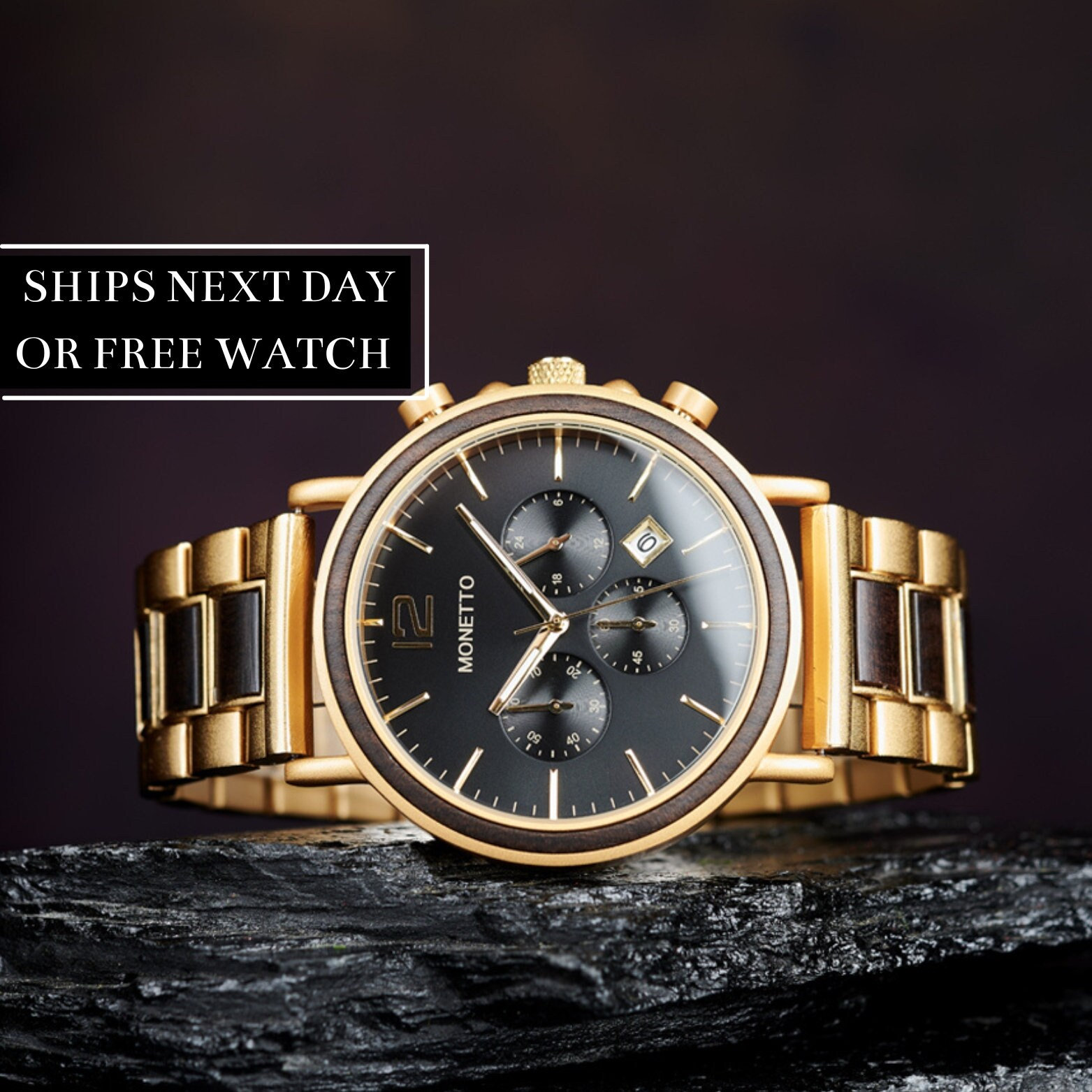 Chunky gold hotsell watch mens