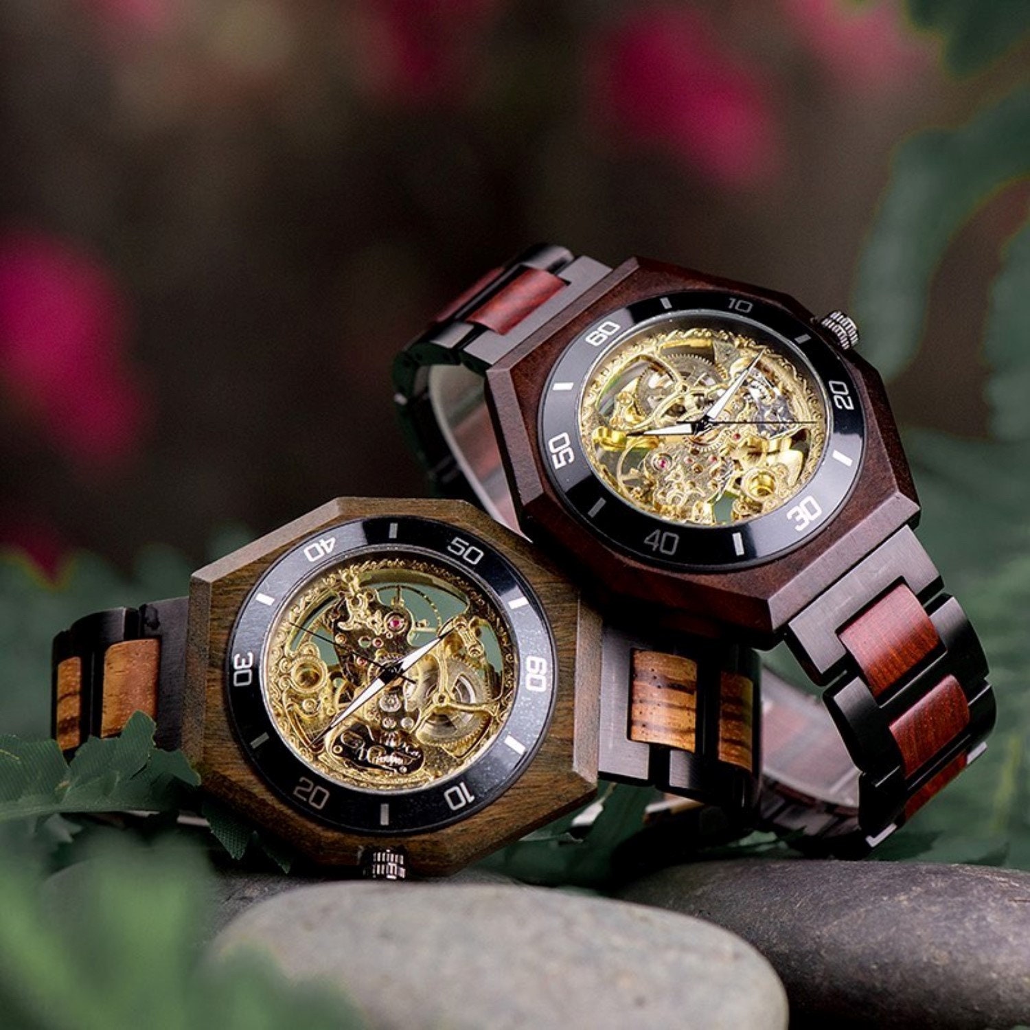 Mens Skeleton Watch Etsy Sweden