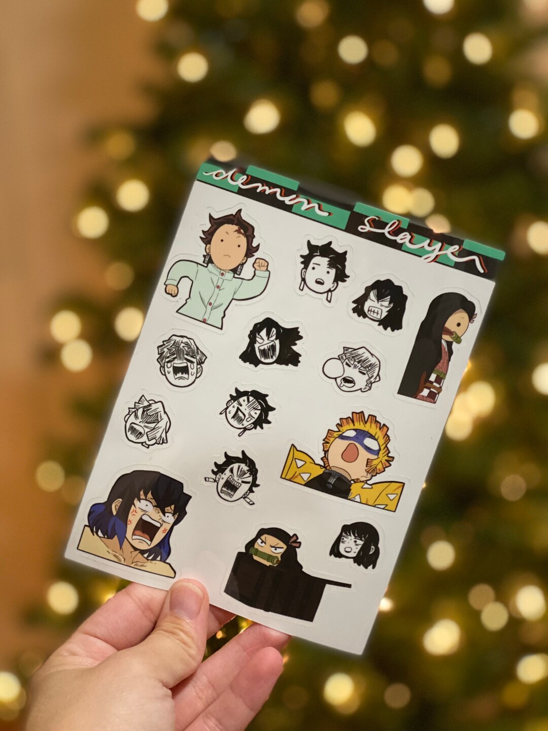 Anime Sticker Sheet Anime Sticker Waterproof Anime Sticker Etsy