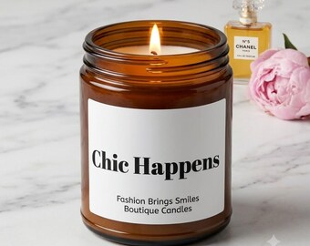 シック・ハプンズの香り付きソイキャンドル | シックなファッションギフト