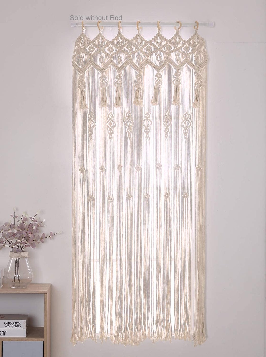 Macrame Curtain Room Divider Macrame Door Curtains Window - Etsy