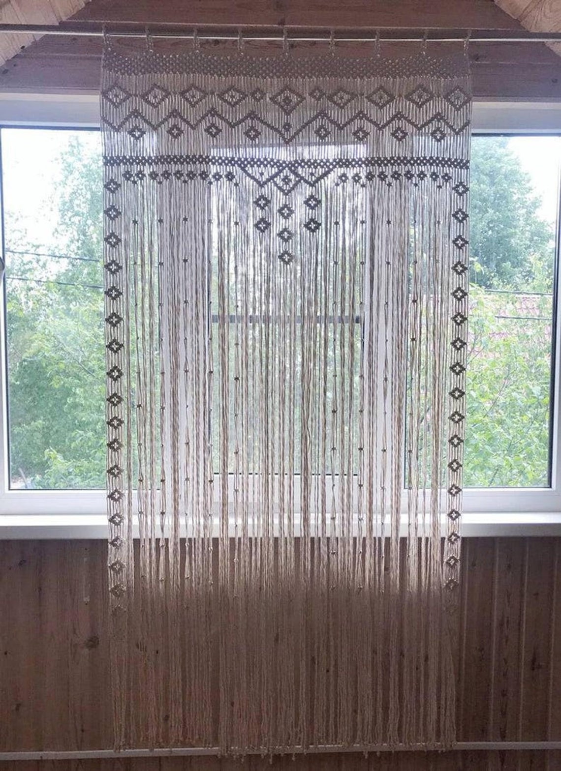 Makramee Türvorhang große Hochzeit Kulisse Wandbehang Etsy