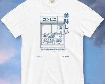 Camiseta japonesa KONBINI: camiseta de anime de los 90