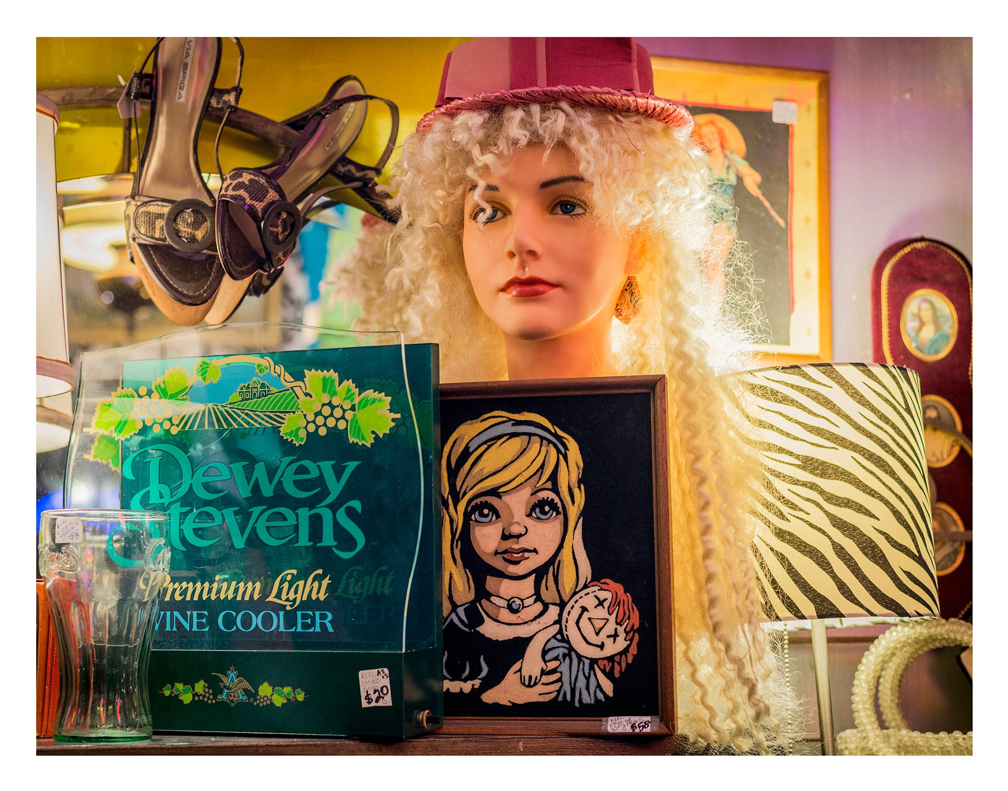 Dewey Girl Vintage Modern Cocktail Art - Etsy