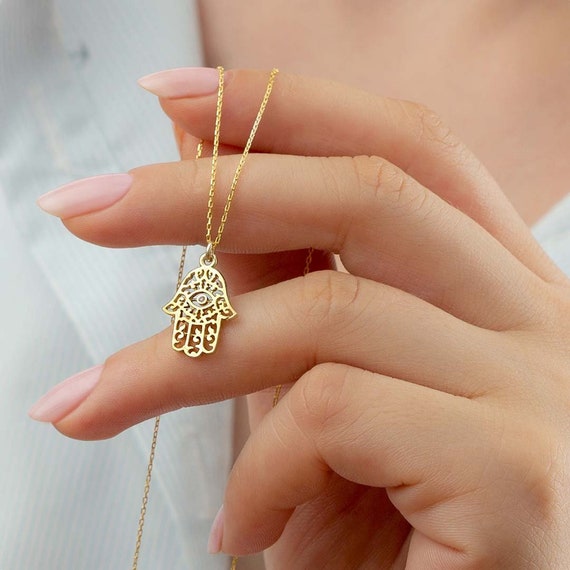 925 Silver Hamsa Chain Hand of Fatima 