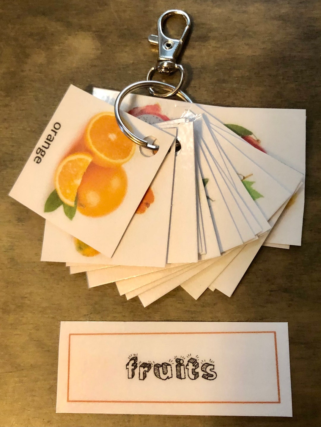 PECS Fruits Keyring - Etsy