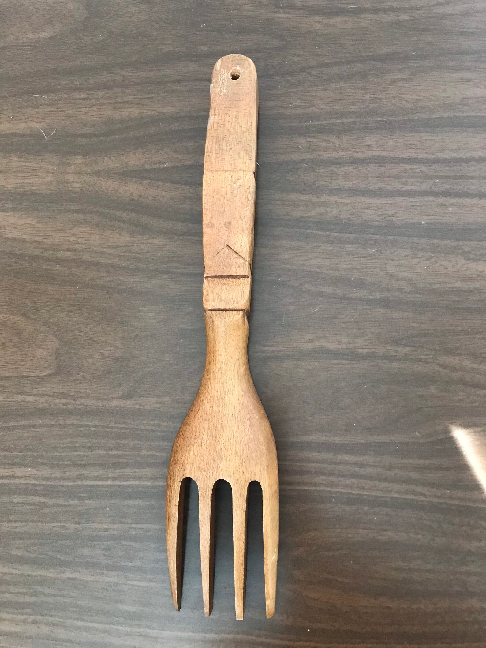 MCM Wood Mid Century Modern Fork and Spoon Wall Hanging 12 Etsy