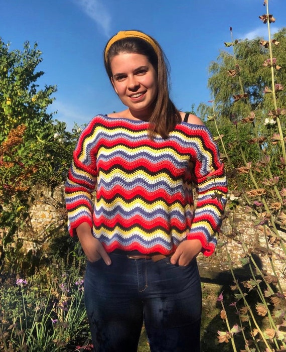 So Wavy Sweater Crochet Pattern 2 Styles digital Download - Etsy Canada