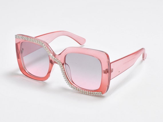 4/$25 Pink Rhinestone sunglasses | Rhinestone sunglasses, Pink rhinestones,  Sunglasses