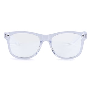 Technologia Clear Blue Light Blocking - Klasyczne okulary przeciwsłoneczne Wayfarer | Ochrona oczu Retro Fit | Okulary przeciwsłoneczne do czytania na ekranie komputera | Klasyczne