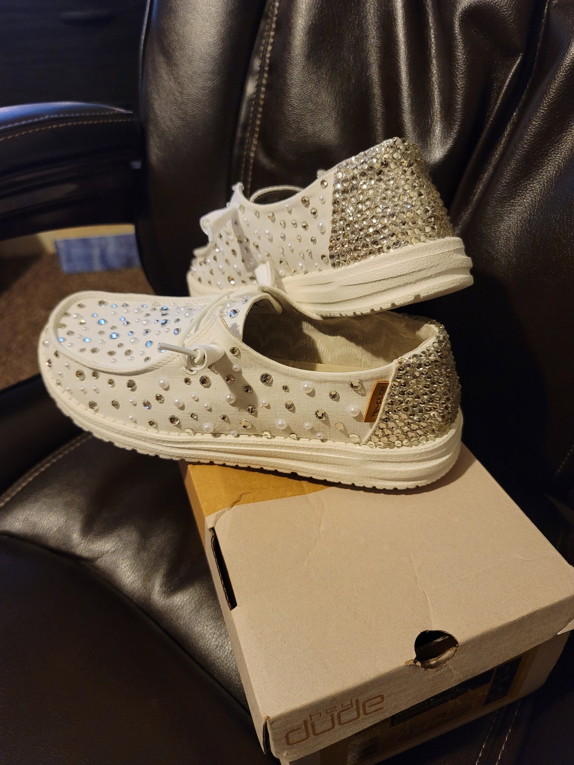 Hey Dude Wedding Bling Shoes Etsy