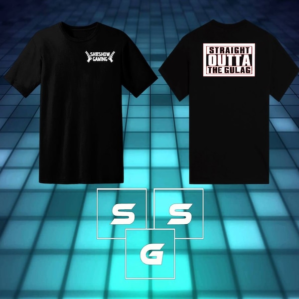 Sh1tshow Gam1ng SSG Straight Outta The Gulag Crew Men's T-shirt