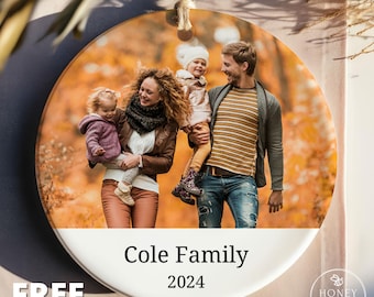 Personalized Ornaments Christmas Family Picture Ornament, Unique Christmas Gift Ornament, Custom Photo Ornament, Family Memorial Ornament