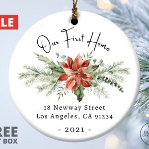 Our First Home Ornament, Personalized New Home Christmas Ornament ...