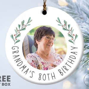 60th birthday gift for men, 60th birthday gifts for women, 80th birthday gift for men, 40th 50th 70th 90th birthday gift for women, ornament