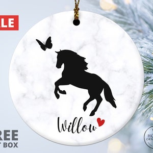 Personalized Horse Loss Ornament Horse Memorial Gift Horse Sympathy Gift Loss of Horse Pet Loss Gift Horse Condolence Gift Horse Lover Gift