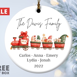 Family Christmas Ornament with Names, Personalized 2023 Family Tree Christmas Ornament, Custom Christmas Gift, Family Keepsake Ornament