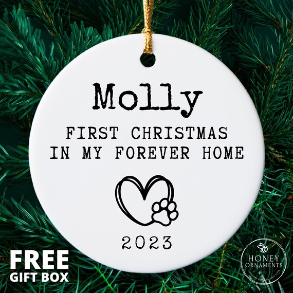 Dog s First Christmas Ornament Dogs First Christmas Dog 1st