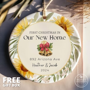 New Home Ornament, First Home Ornament, New Address Ornament, New House Ornament, Our New Home Keepsake, Housewarming Gift, Personalized