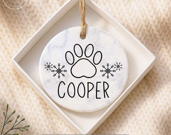 Personalized Dog Christmas Ornament 2025, Custom Pet Ornament with Name, Dog Lover Gift, Dog Mom Present, Pet Loss Remembrance Keepsake