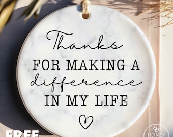 Thank You Gift Ornament, Appreciation Gift, Employee Gift, Teacher Gift, Christmas Thank You, Holiday Thank You, Coworker Gift 2025 Ornament