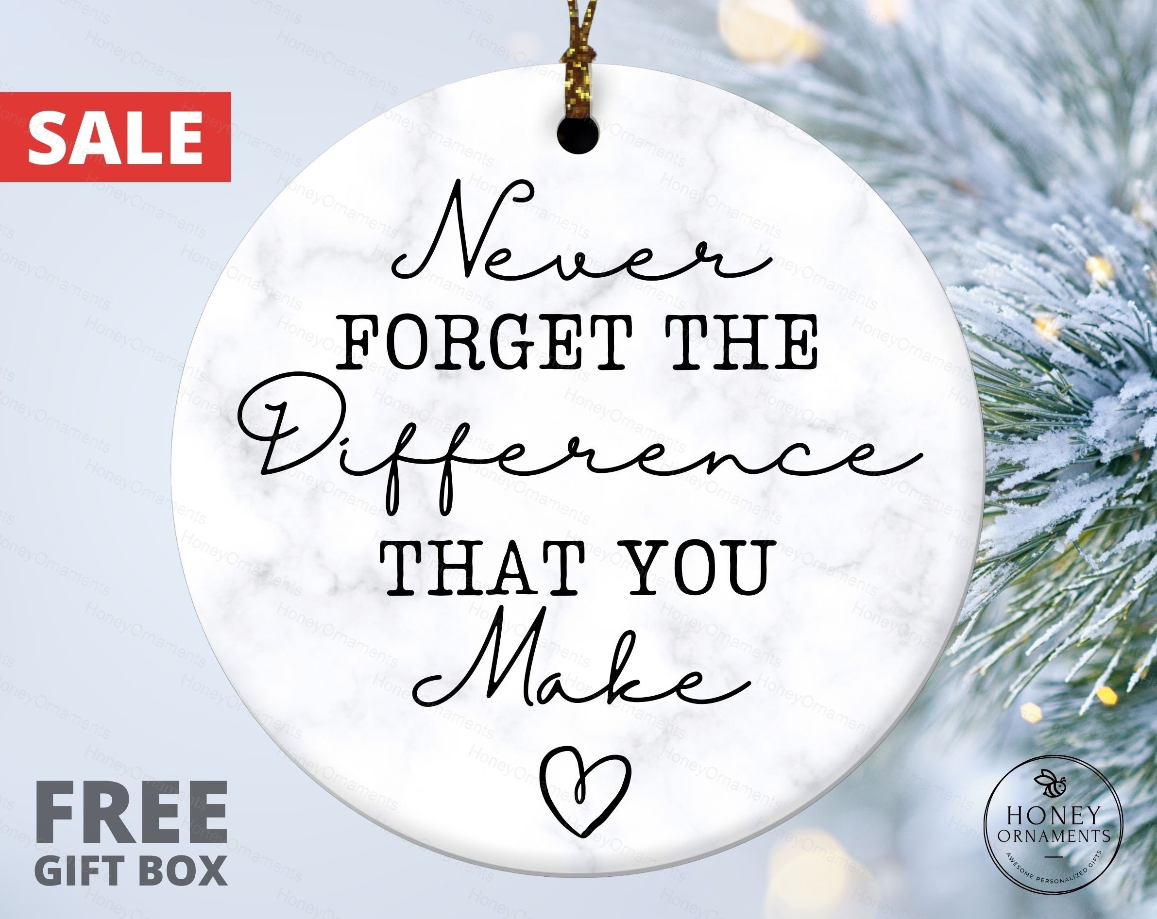 Thank You Gift Appreciation Gift Thank You Ornament - Etsy