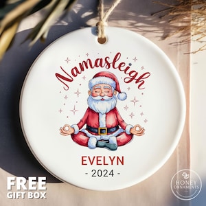 Yoga Gift for Her, Yoga Teacher Gift Idea, Yoga Lover Gift, Custom Yoga Gifts for Him, Yoga Holiday Gift for Women, Yoga Christmas Ornament