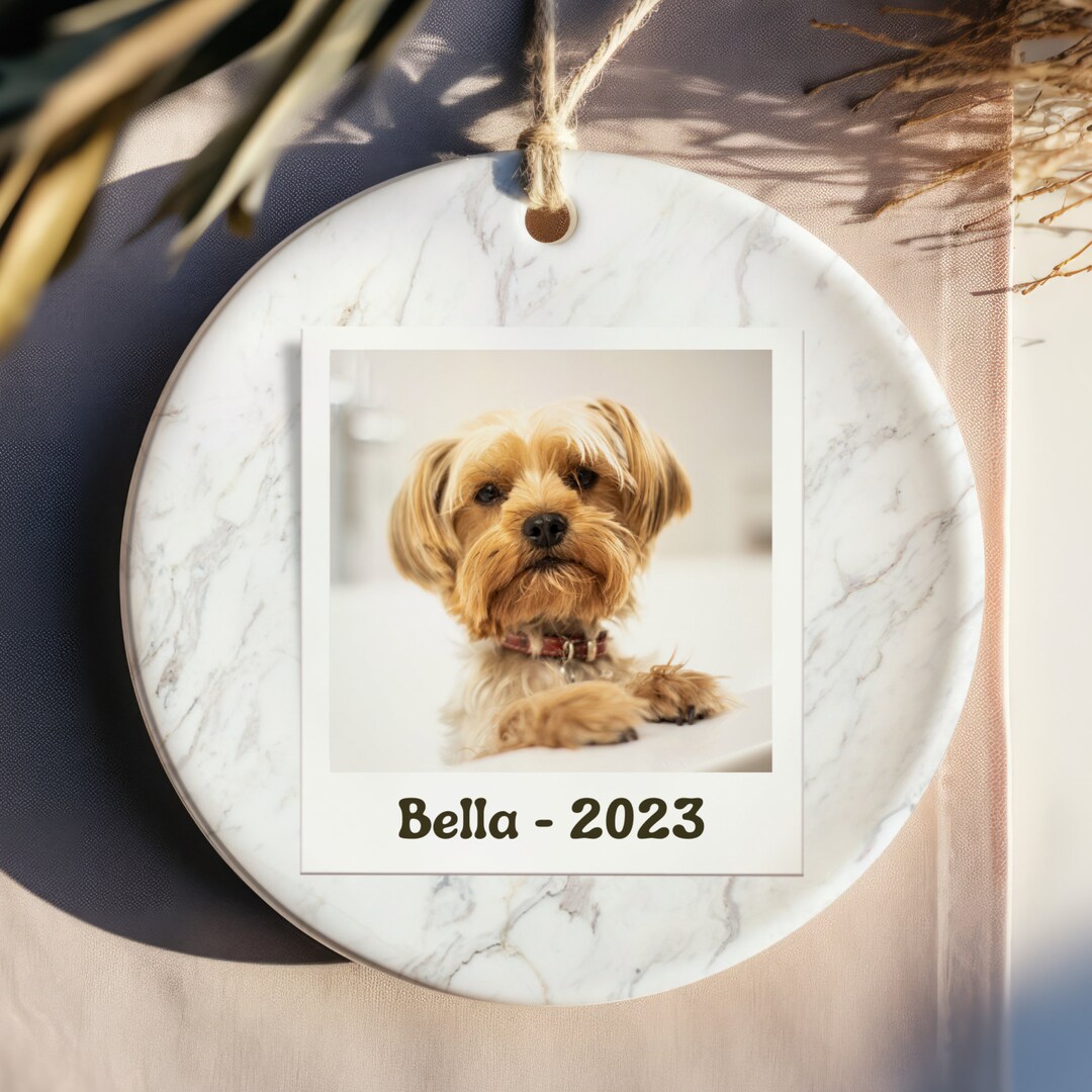Custom Dog Ornament Personalized Puppy Picture Ornament Christmas Gifts ...