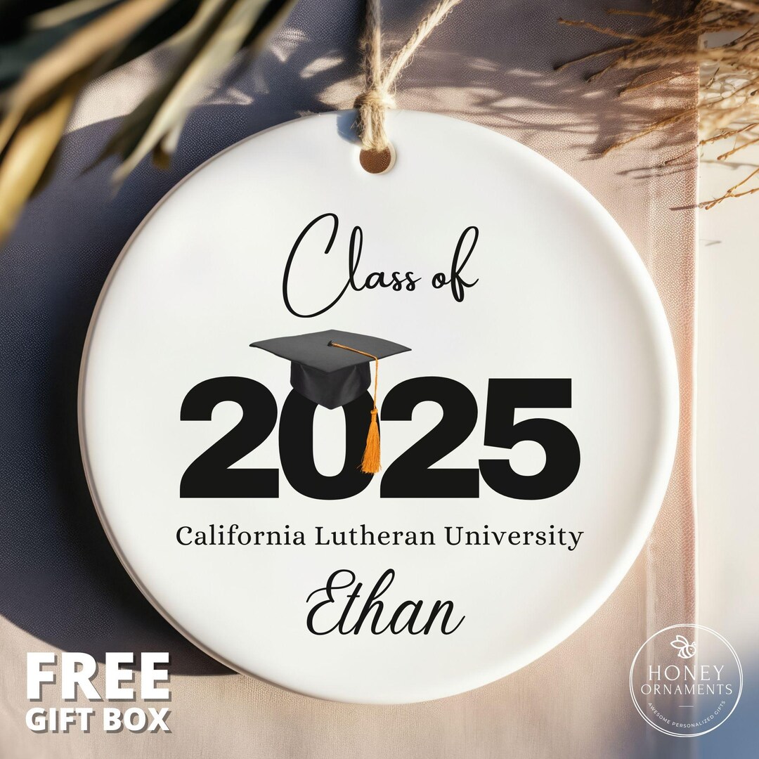 Class of 2025 Graduation Ornament, Personalized College Graduation Gift ...